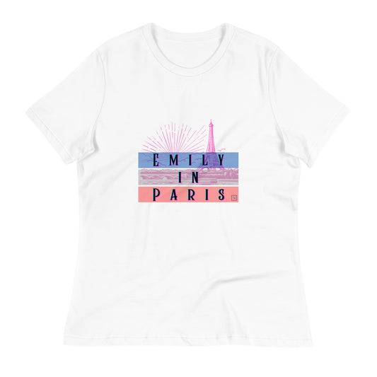 Chic "Emily in Paris" Women's T-Shirt – Parisian Style with a Touch of Glamour EiP 5