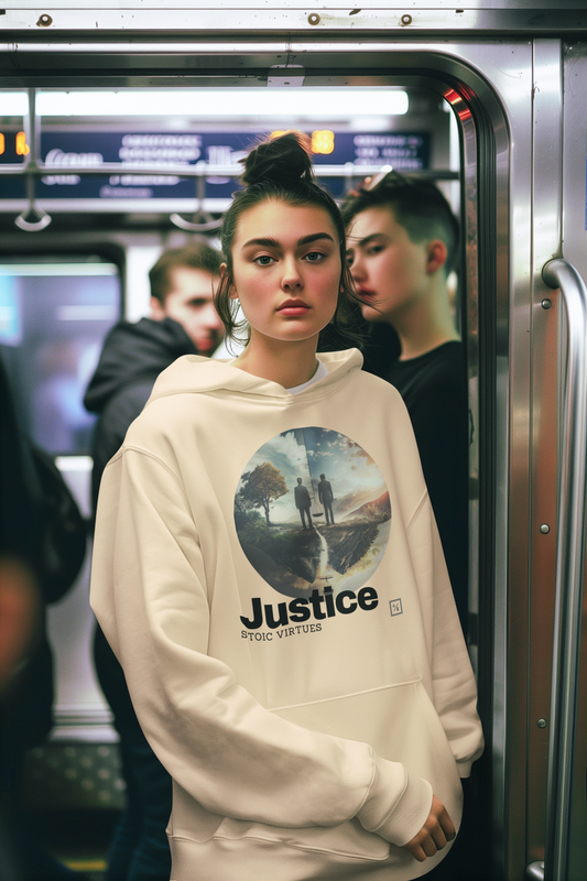 Stoic Virtues | Unisex Hoodie | Justice V2-01