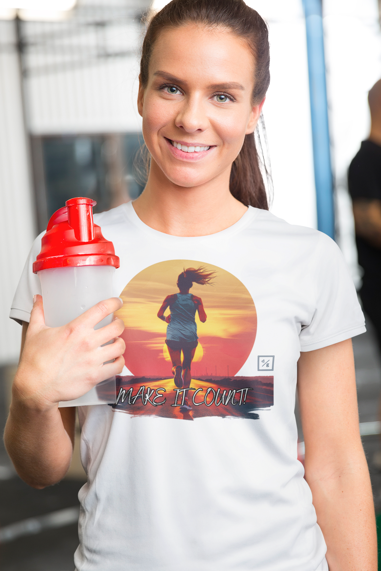 Run like you mean it! Run with Passion Graphic T-Shirt – Motivational Running Apparel for Fitness Enthusiasts 03