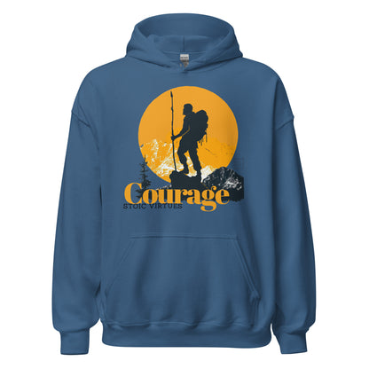 Stoic Virtues | Unisex Hoodie | Courage V2-01