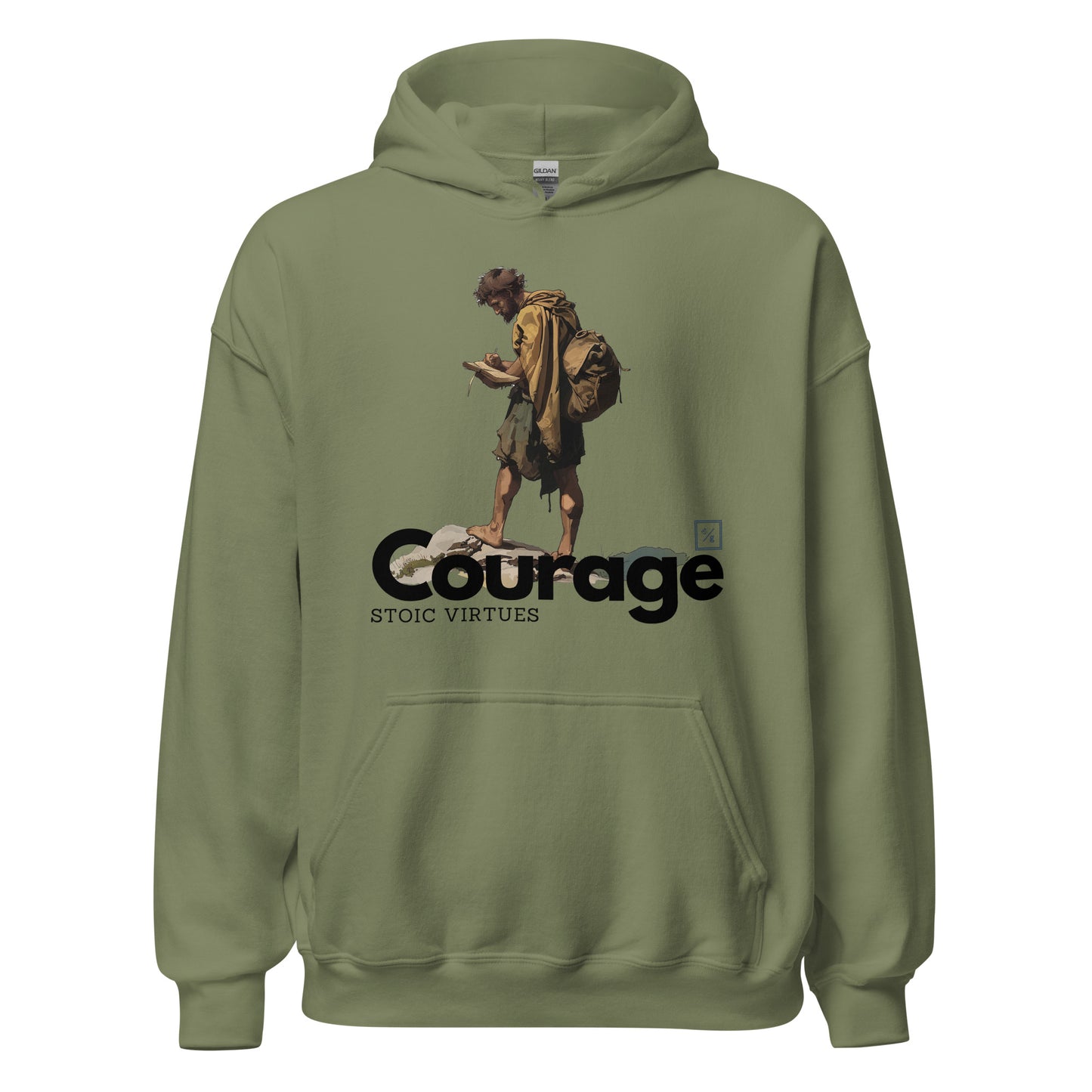 Stoic Virtues | Unisex Hoodie | Courage V1-01