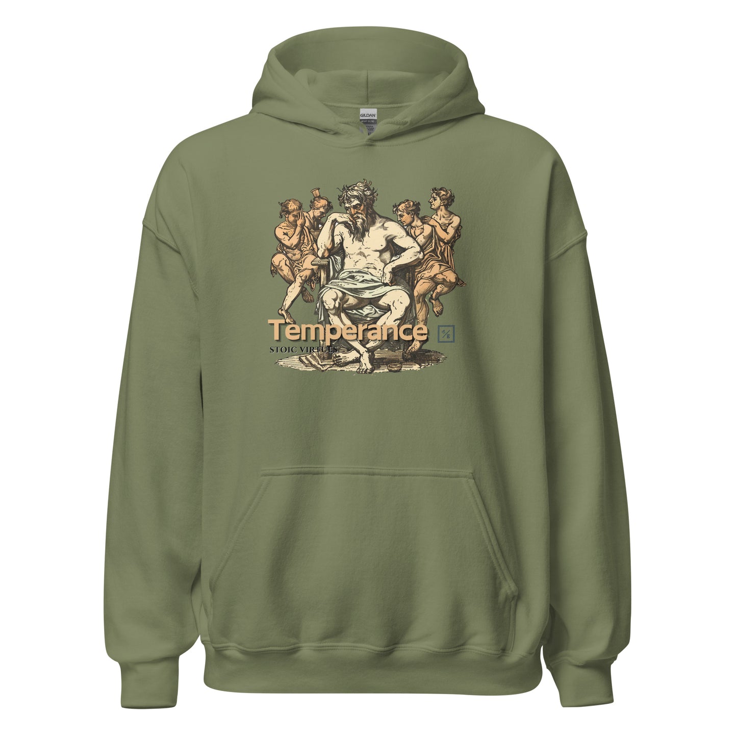 Stoic Virtues | Unisex Hoodie | Temperance V2-01