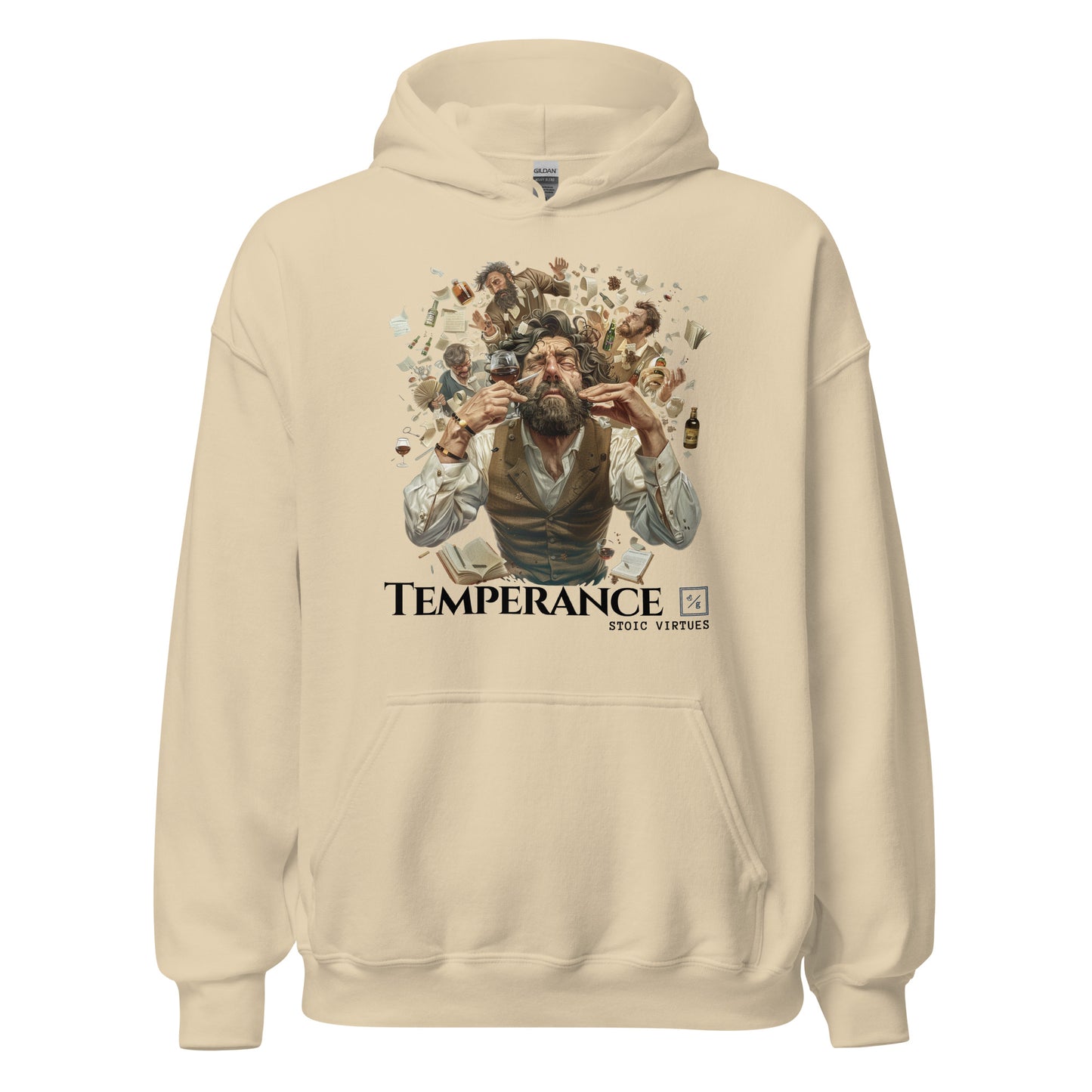 Stoic Virtues | Unisex Hoodie | Temperance V3-01