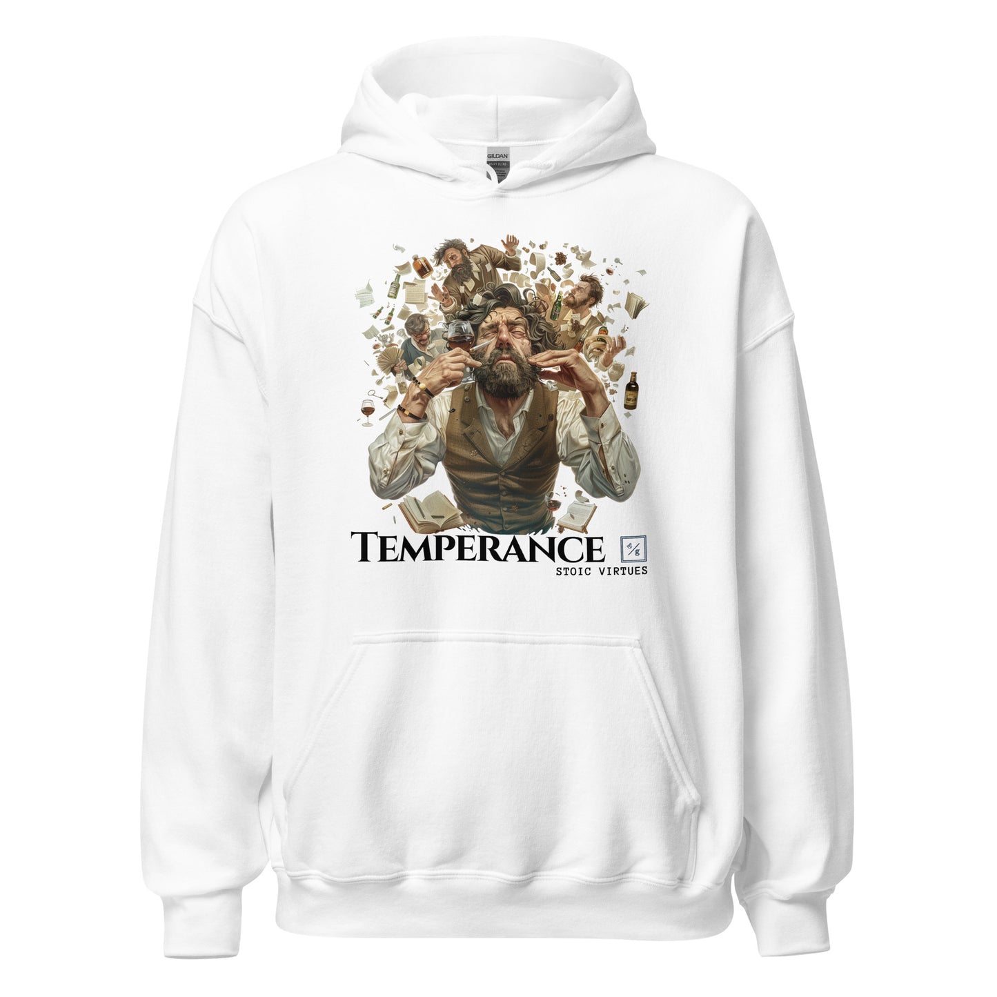 Stoic Virtues | Unisex Hoodie | Temperance V3-01