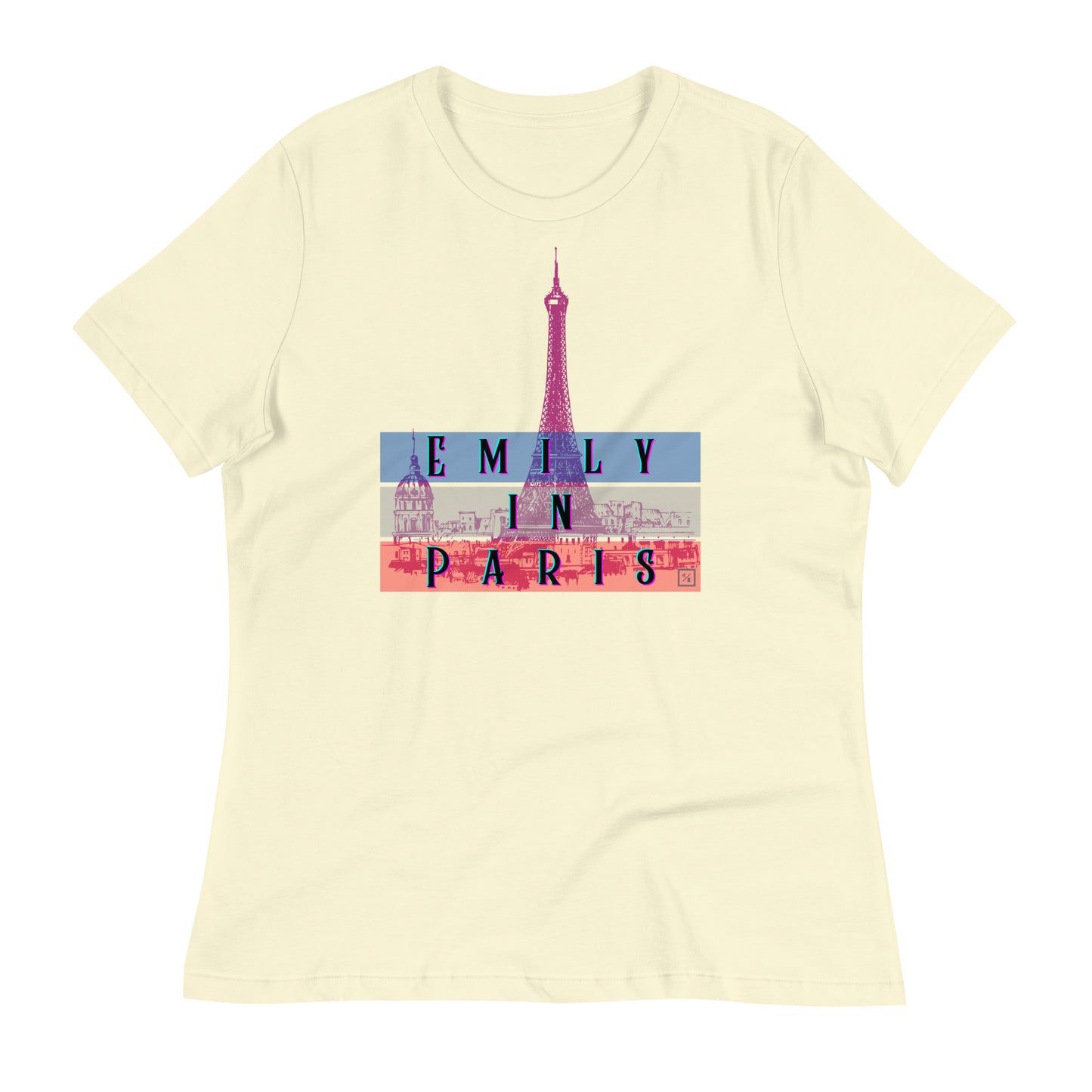 Chic "Emily in Paris" Women's T-Shirt – Parisian Style with a Touch of Glamour EiP 7