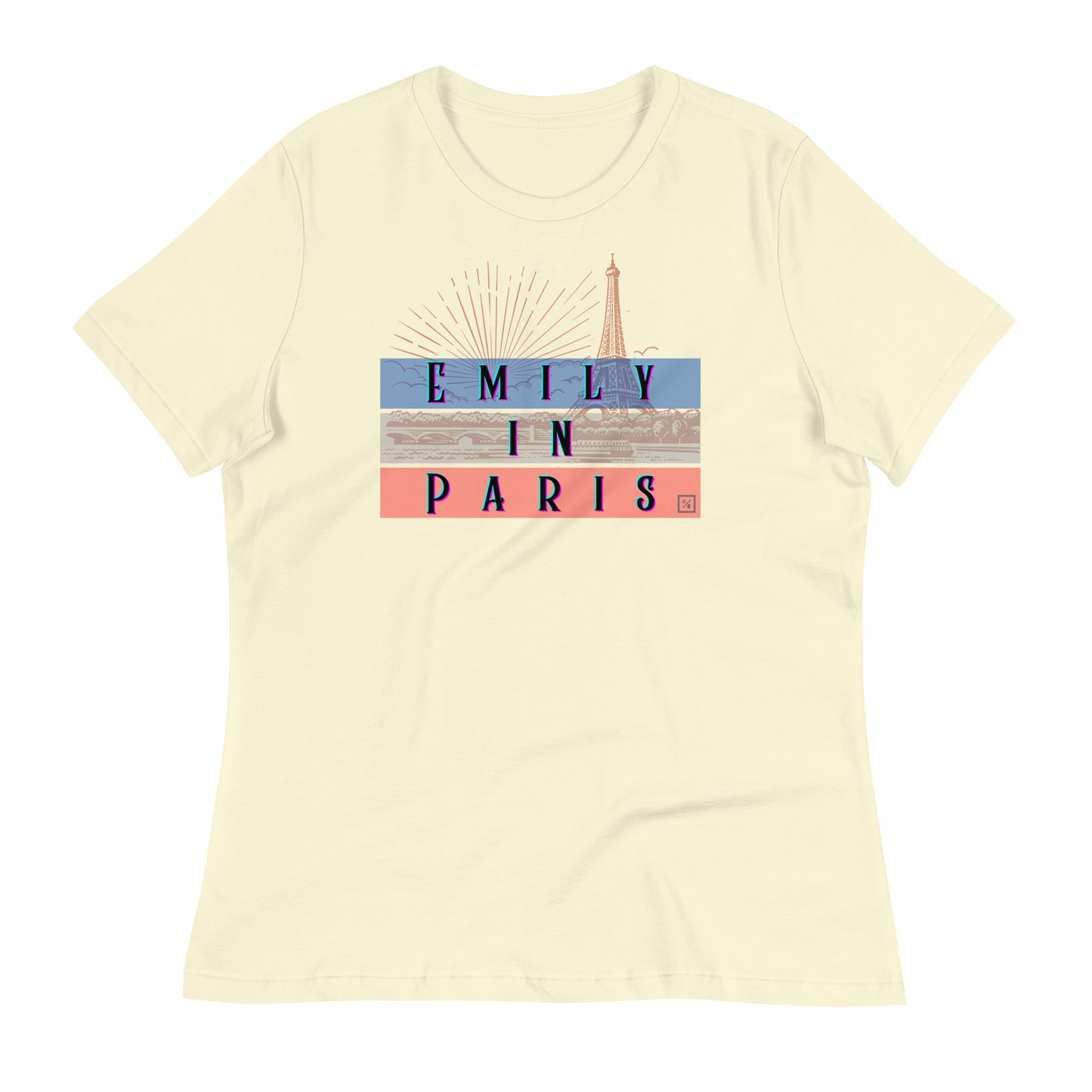 Chic "Emily in Paris" Women's T-Shirt – Parisian Style with a Touch of Glamour EiP 9