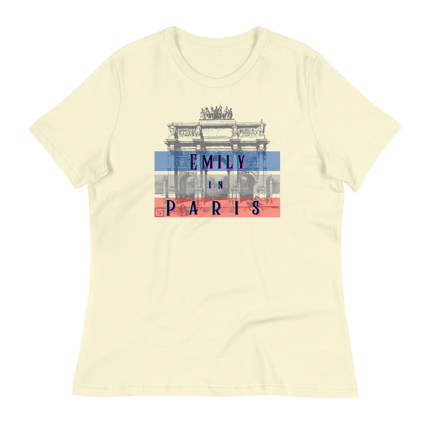 Chic "Emily in Paris" Women's T-Shirt – Parisian Style with a Touch of Glamour EiP 3