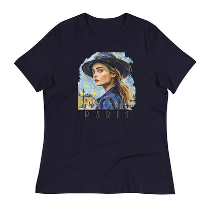 Chic "Emily in Paris" Women's T-Shirt – Parisian Style with a Touch of Glamour EiP 24