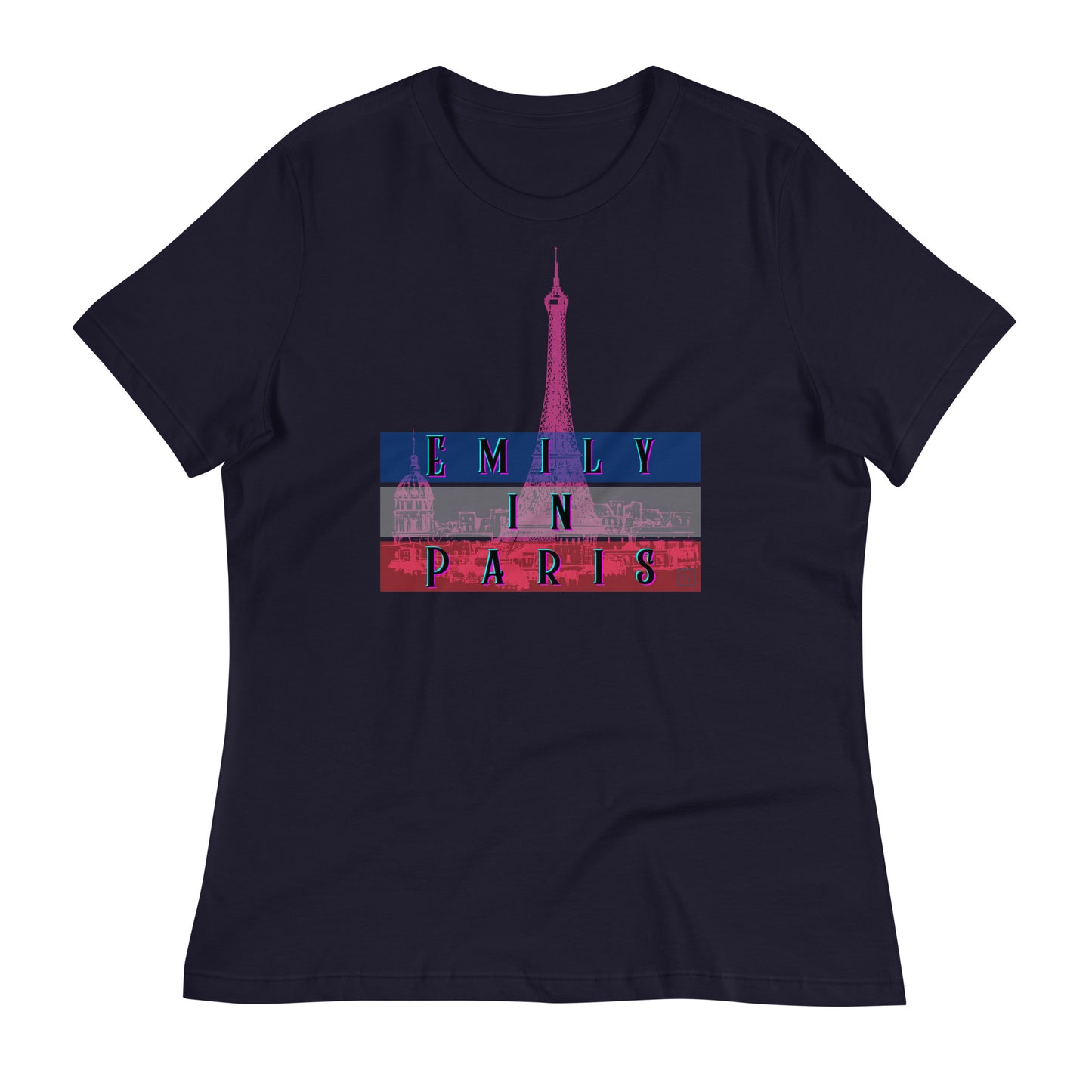 Chic "Emily in Paris" Women's T-Shirt – Parisian Style with a Touch of Glamour EiP 7