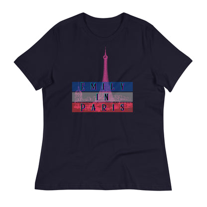 Chic "Emily in Paris" Women's T-Shirt – Parisian Style with a Touch of Glamour EiP 7