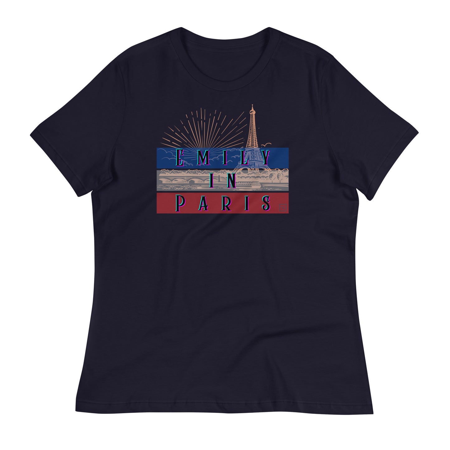 Chic "Emily in Paris" Women's T-Shirt – Parisian Style with a Touch of Glamour EiP 9