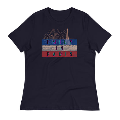 Chic "Emily in Paris" Women's T-Shirt – Parisian Style with a Touch of Glamour EiP 9