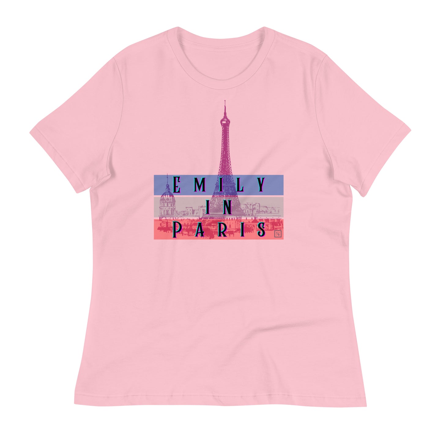 Chic "Emily in Paris" Women's T-Shirt – Parisian Style with a Touch of Glamour EiP 7