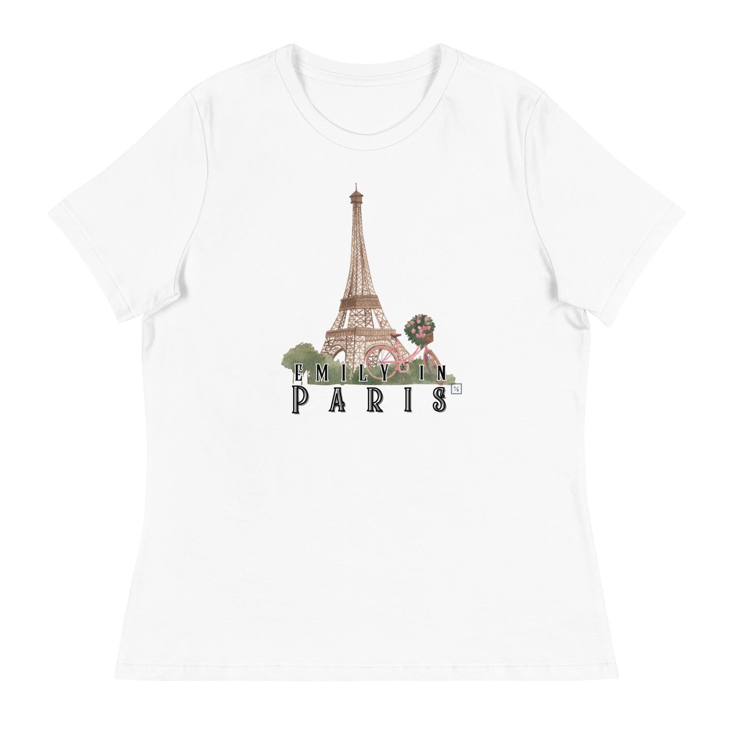 Chic "Emily in Paris" Women's T-Shirt – Parisian Style with a Touch of Glamour EiP 18