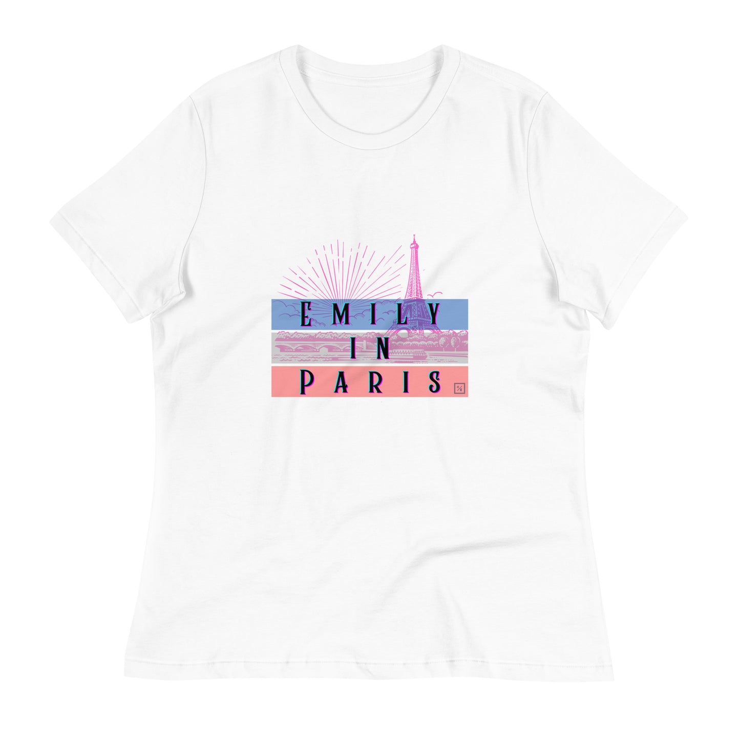 Chic "Emily in Paris" Women's T-Shirt – Parisian Style with a Touch of Glamour EiP 5