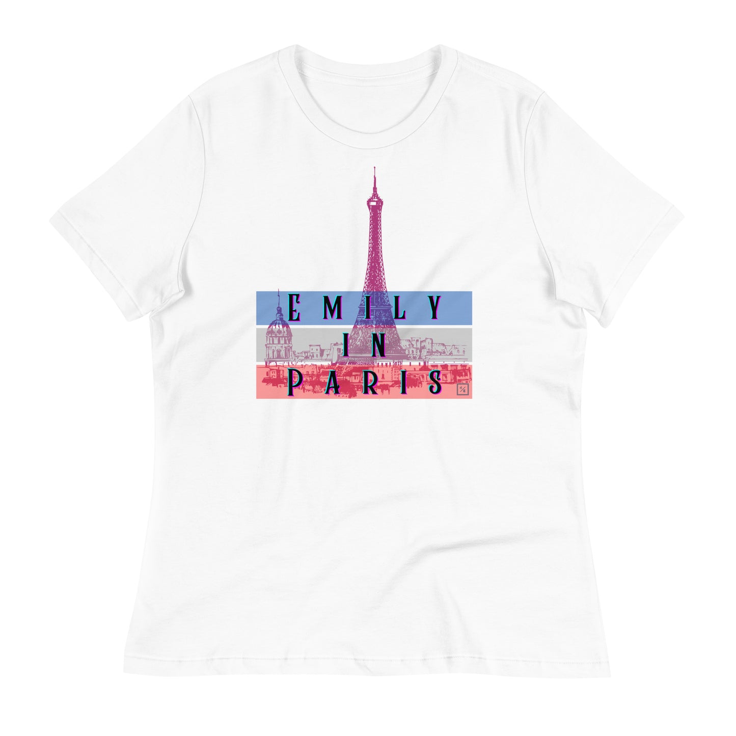 Chic "Emily in Paris" Women's T-Shirt – Parisian Style with a Touch of Glamour EiP 7