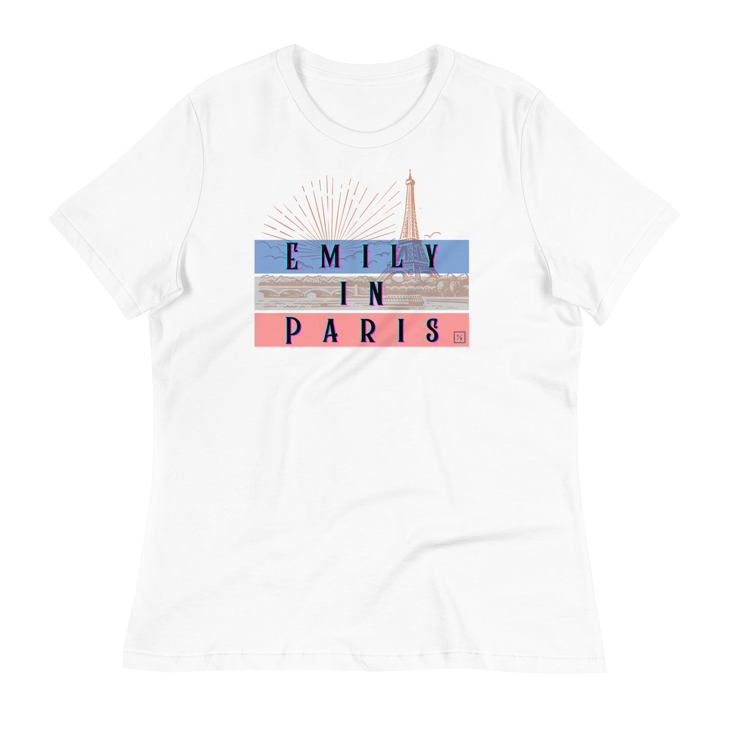 Chic "Emily in Paris" Women's T-Shirt – Parisian Style with a Touch of Glamour EiP 9