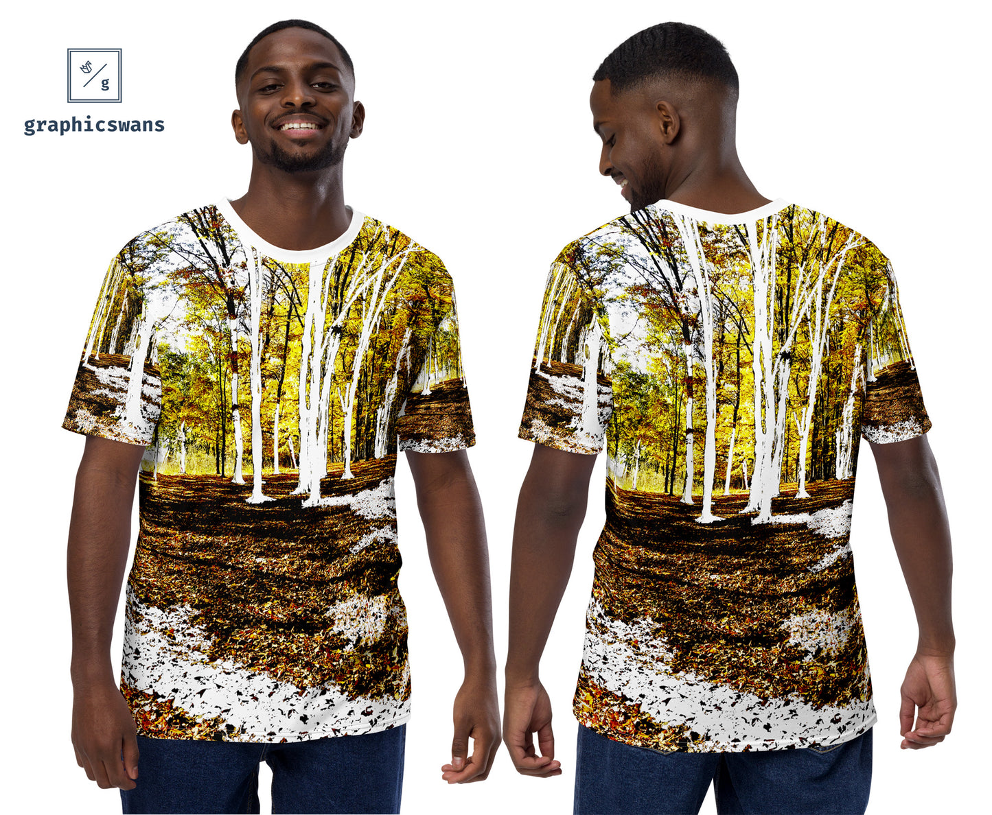 All over | The forest print - men t-shirt