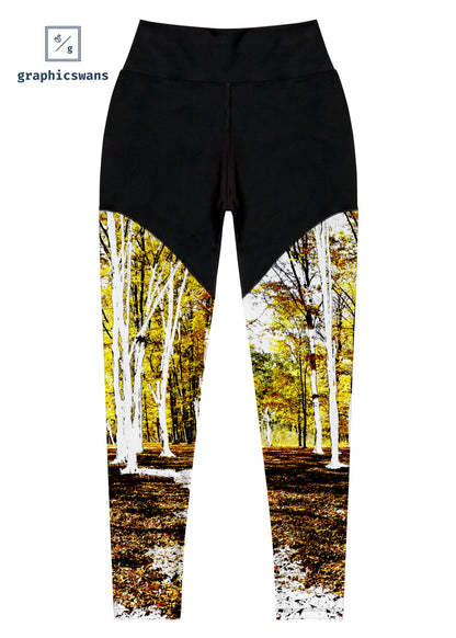 All over | The forest print - woman sports leggings