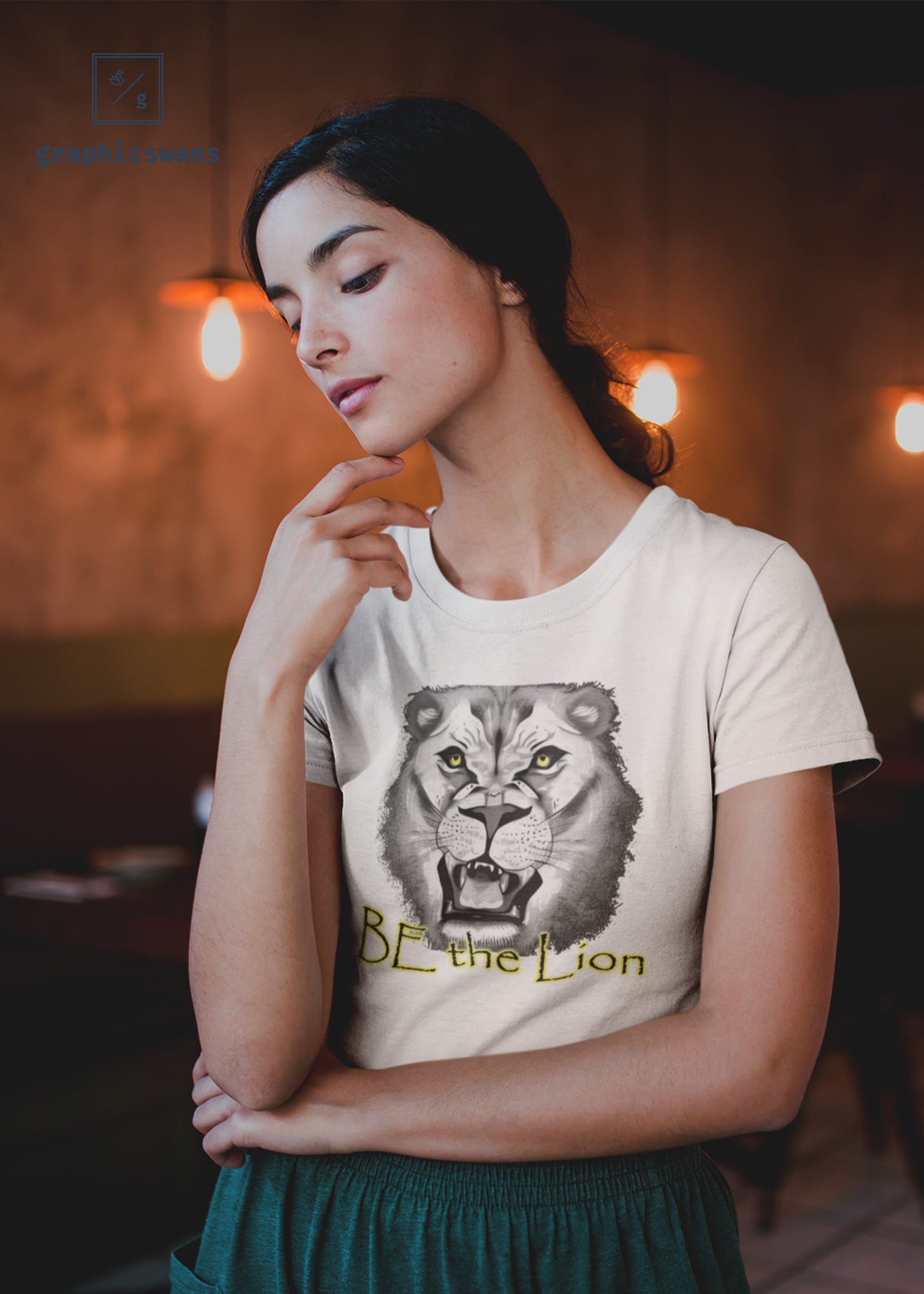 Message | Be the Lion - women organic T-shirt