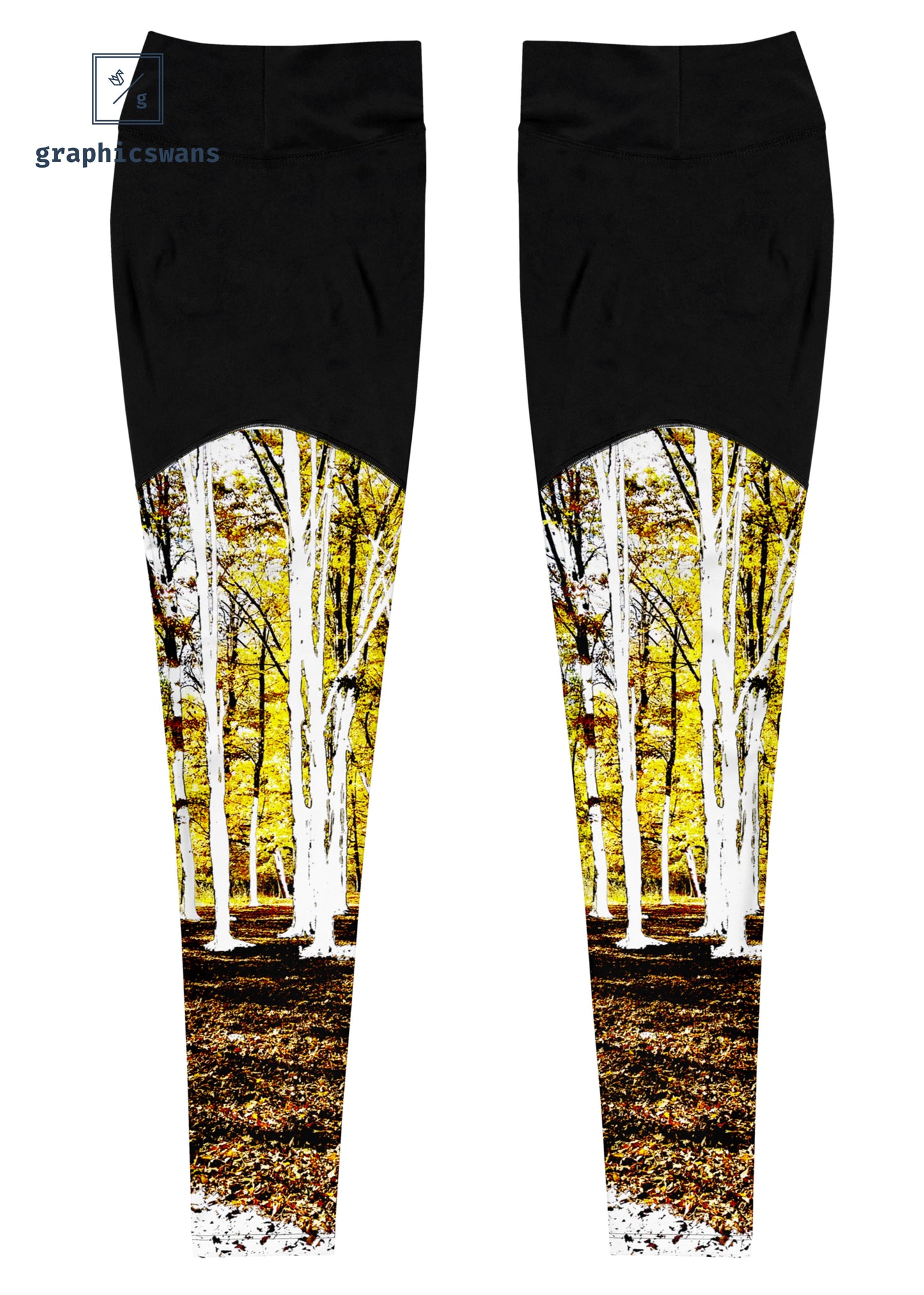 All over | The forest print - woman sports leggings