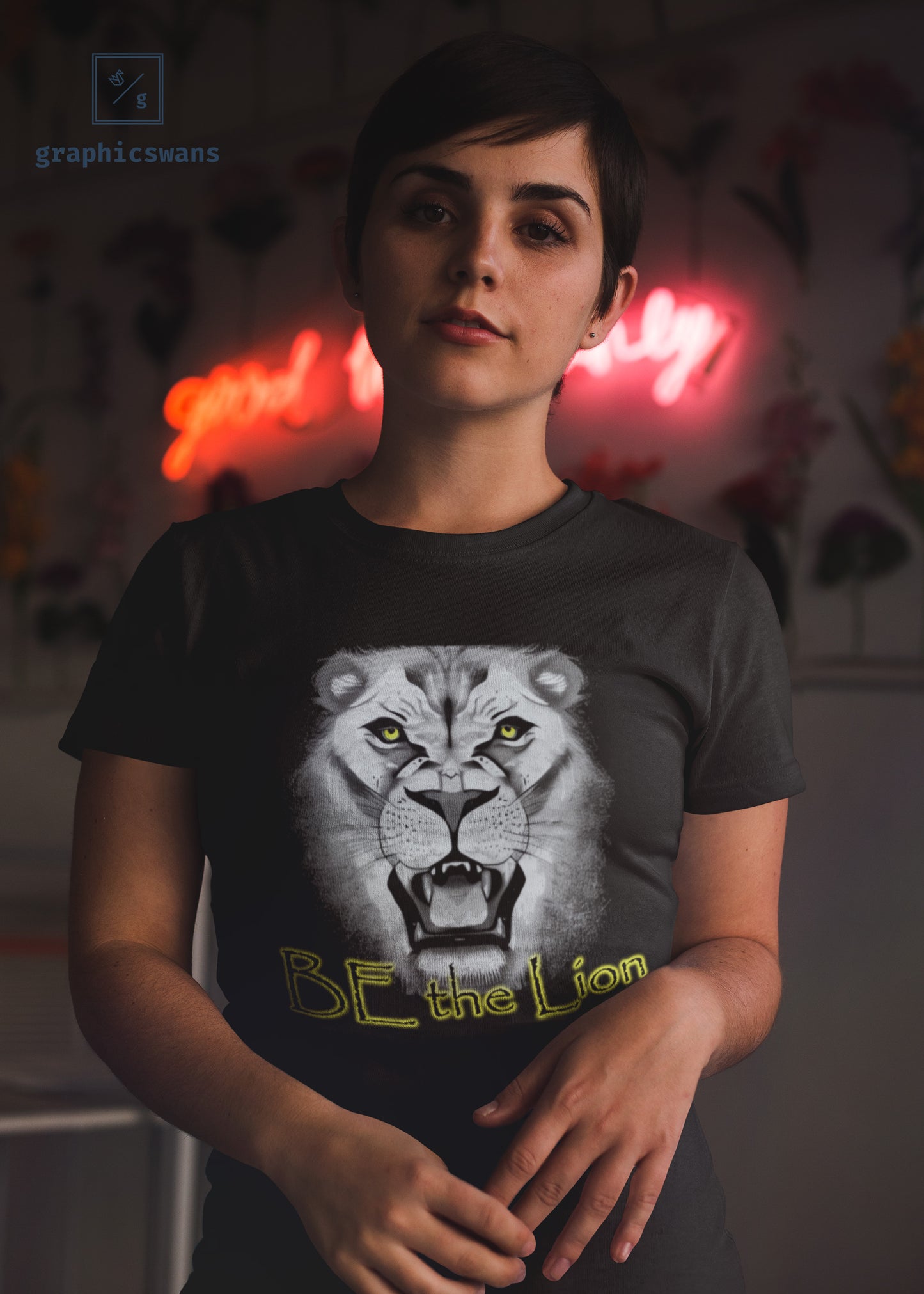 Message | Be the Lion - women organic T-shirt