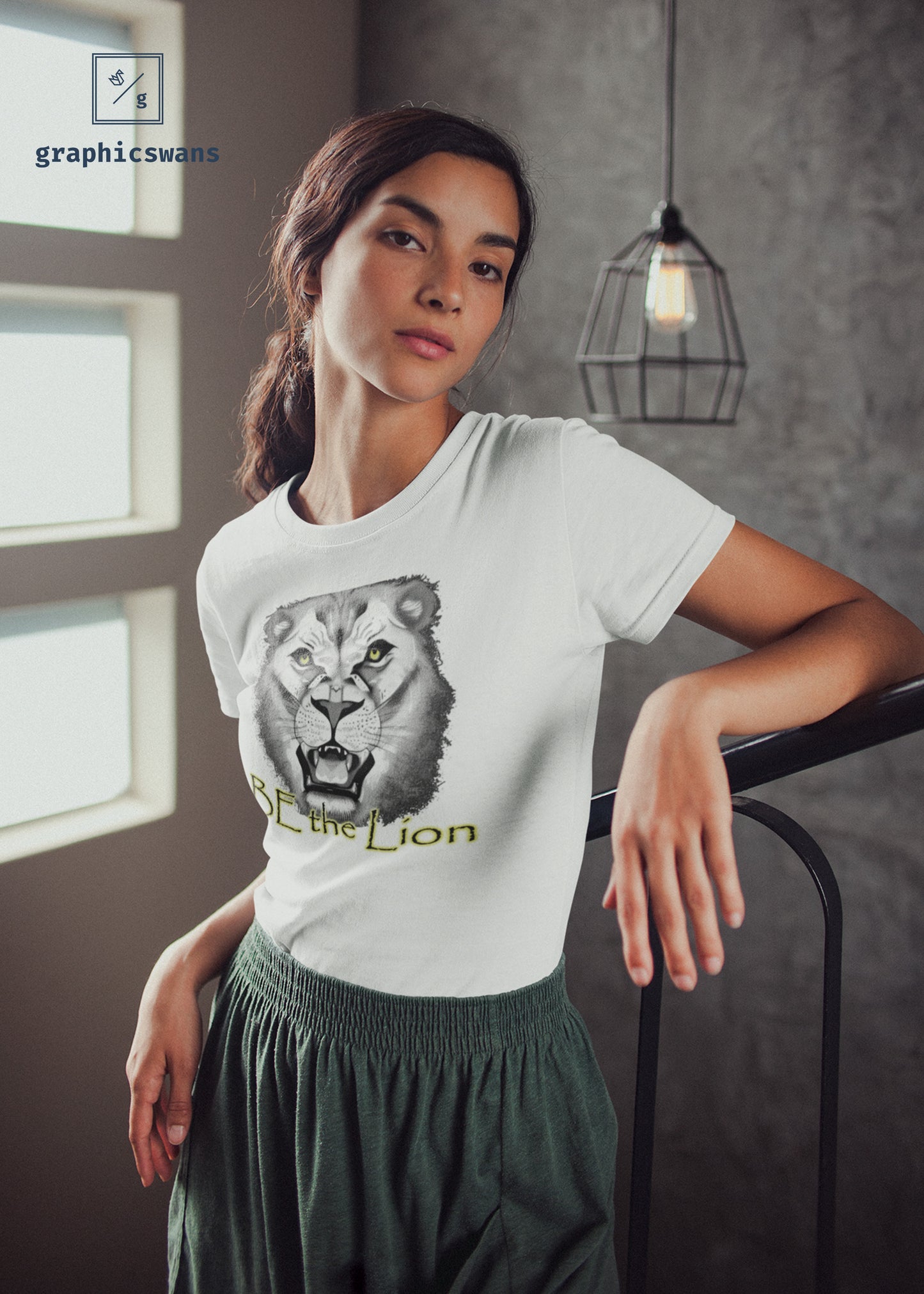 Message | Be the Lion - women organic T-shirt