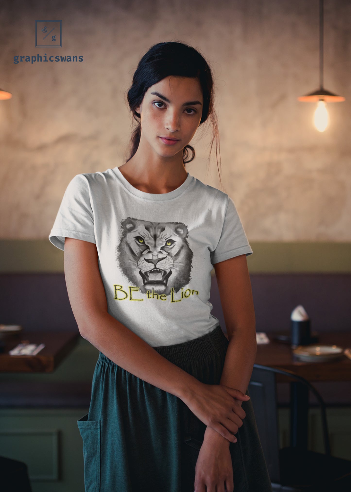 Message | Be the Lion - women organic T-shirt