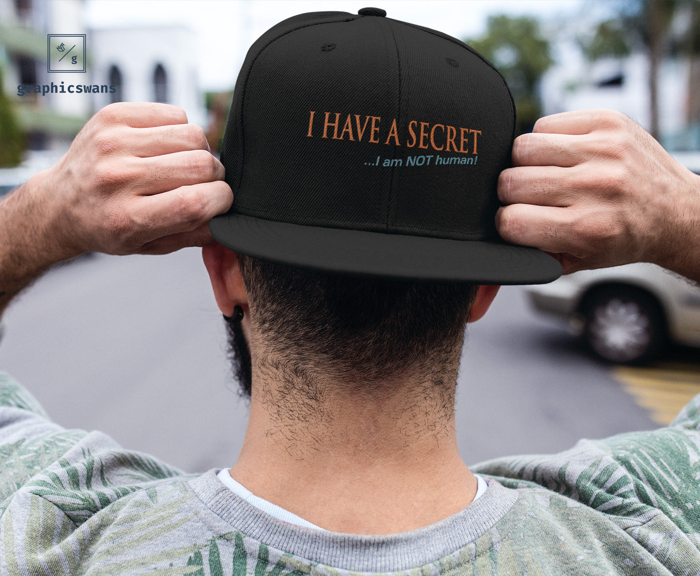 Message | I have a secret - unisex snapback Hat