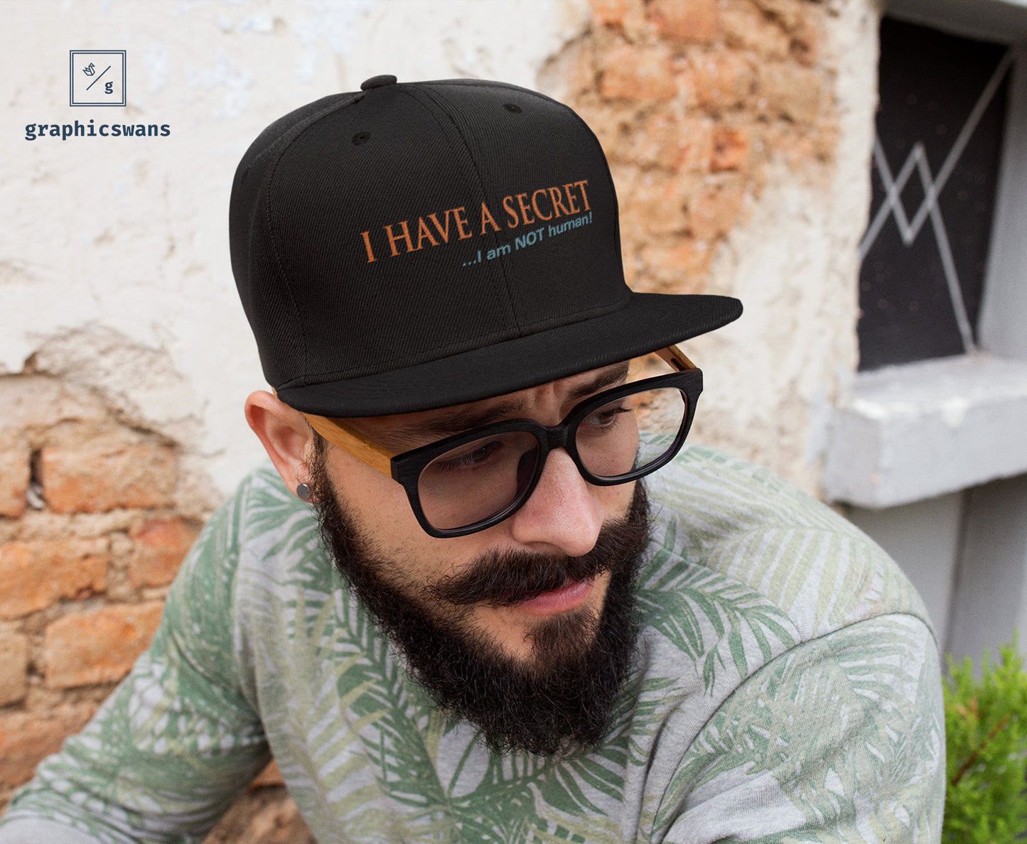 Message | I have a secret - unisex snapback Hat