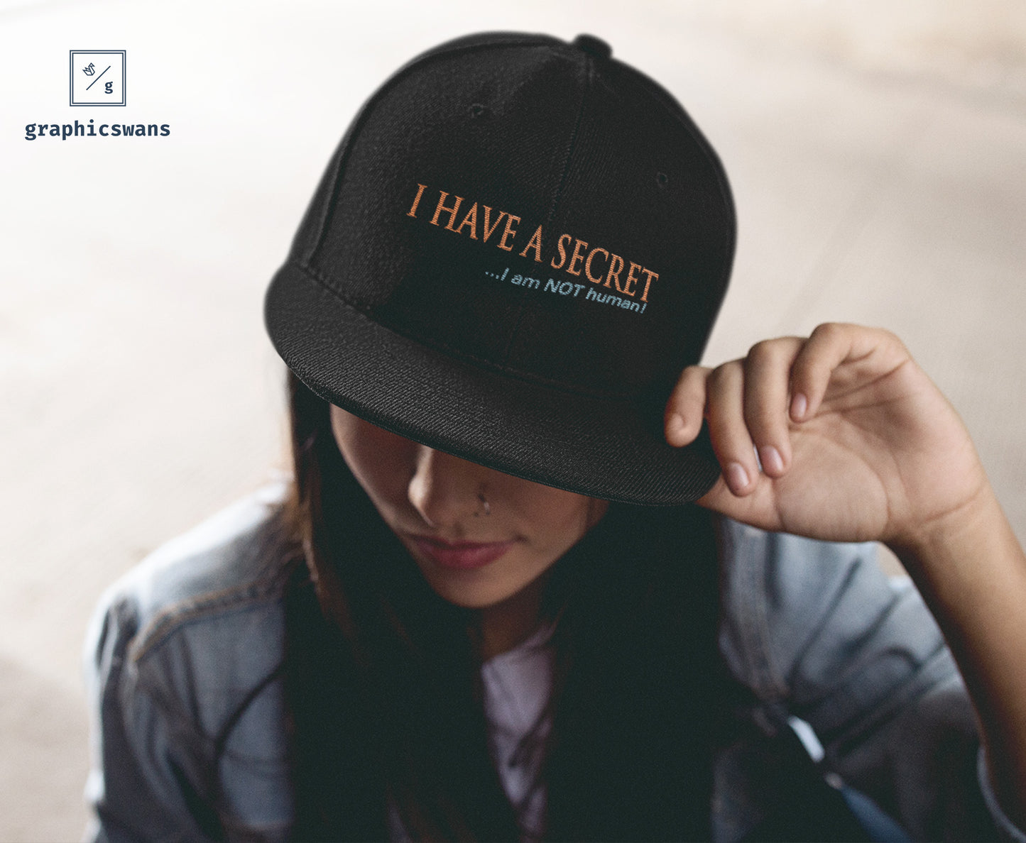 Message | I have a secret - unisex snapback Hat