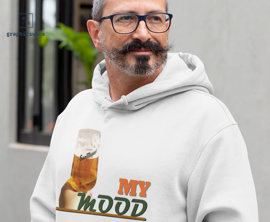 Message | My Mood - men hoodie