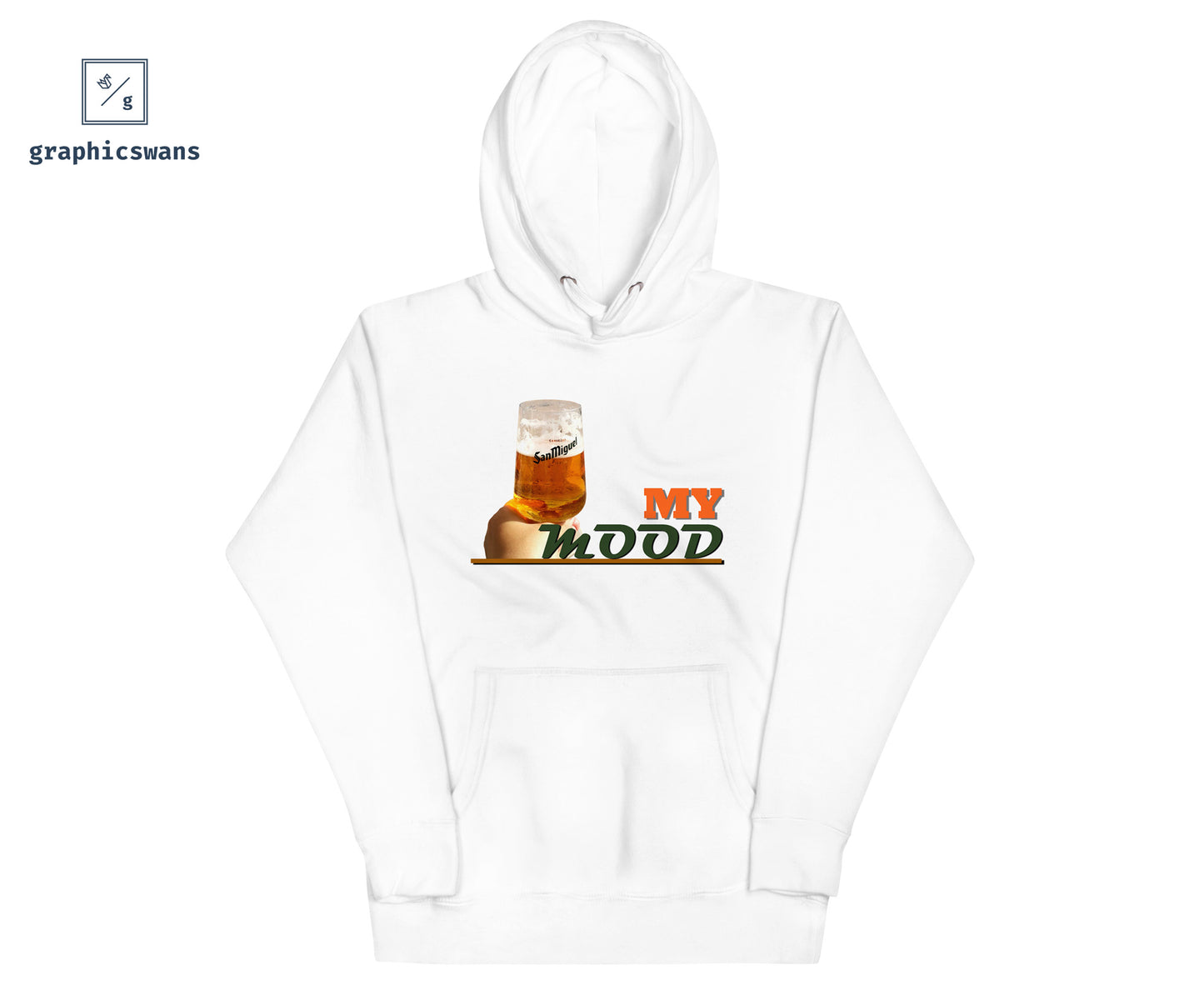 Message | My Mood - men hoodie