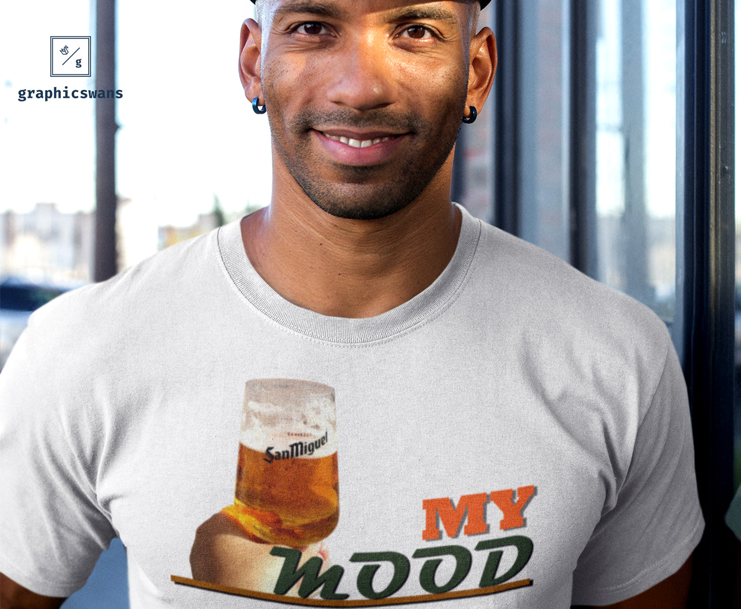 Message | My Mood - men t-shirt