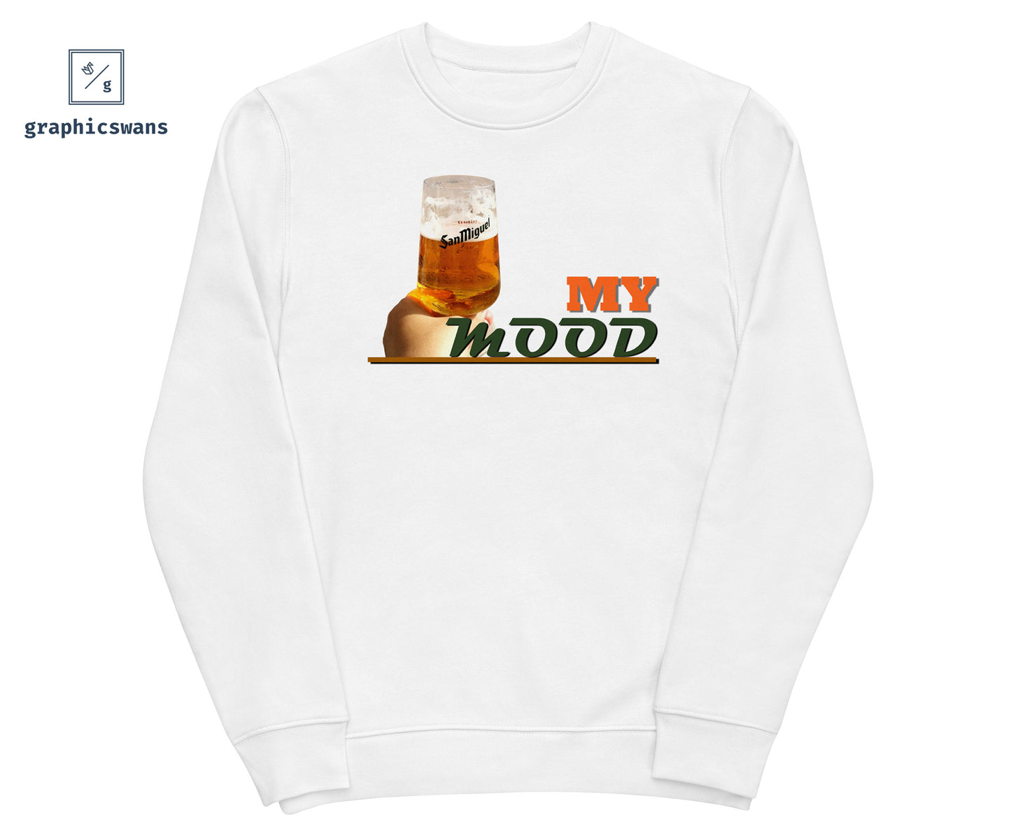 Message | My Mood - men sweatshirt